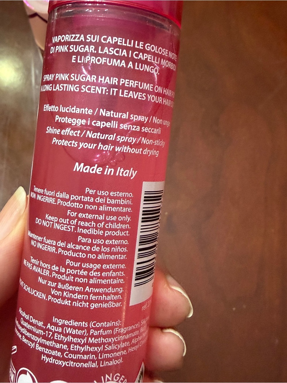 Pink Sugar Fragrance Spray — Pink & Clear Bottle and Pink hair spray - Picture 7 of 7